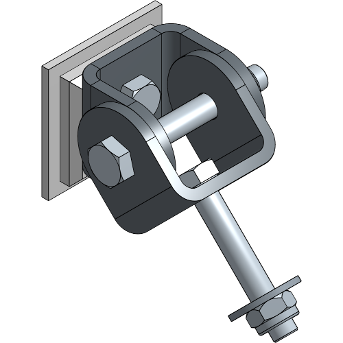 Wall Bracket Plate 45°