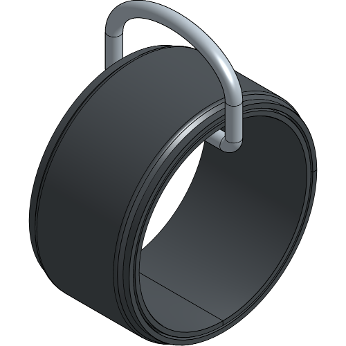 D-Ring with Hook & Loop Fastener
