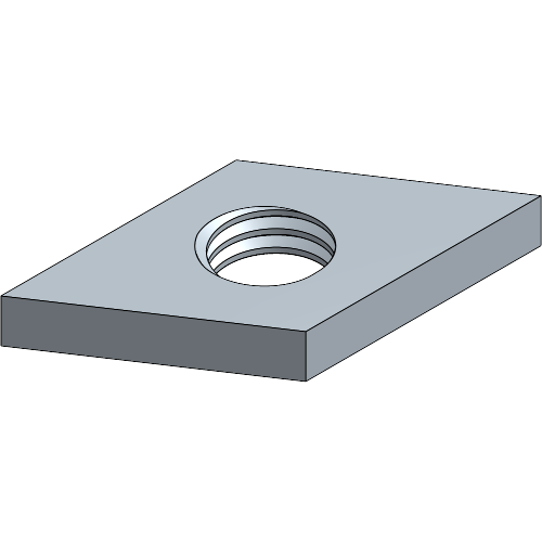 Diamond Shaped Channel Nut M10