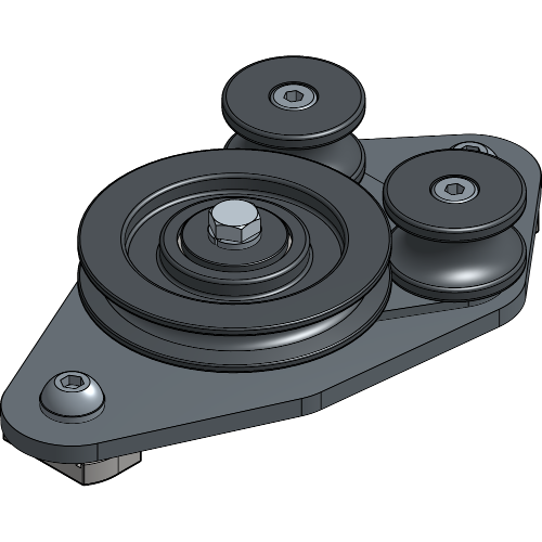 Return Pulley Curved Track