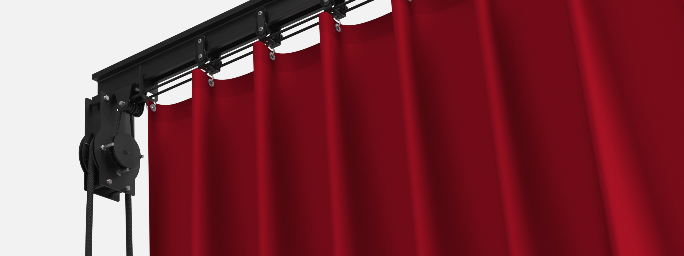 RopeAssist - adds more grip to manually rope-operation track systems