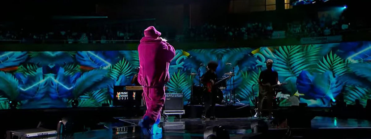 Video mapping on cyclorama at LOS40 Music Awards