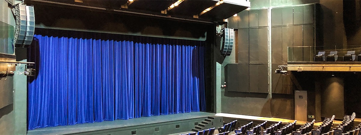 Non-FR Black Stage Curtain/Backdrop/Partition 9 H x 10 W 