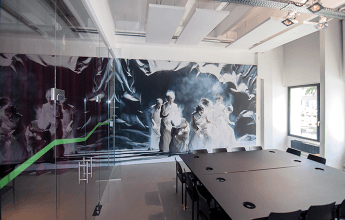 acoustic fabric printed with custom design 