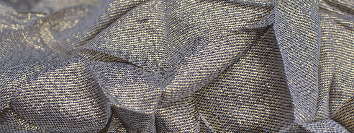 Metallic Spark Crunch - glitter fabric