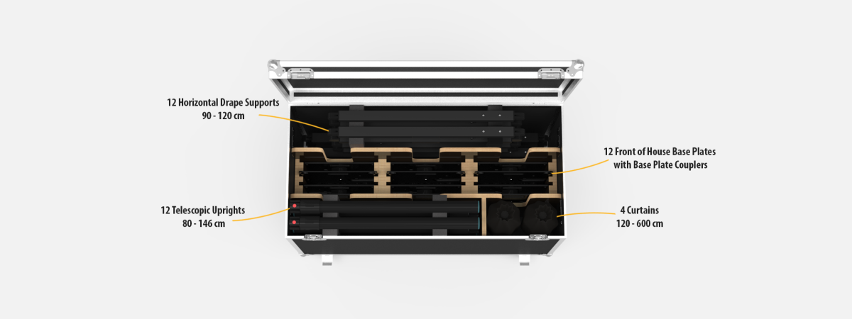 EasyDrape Front of House Flightcase