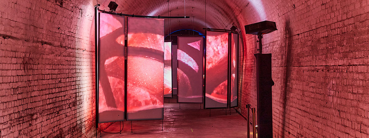 ShowTex RP Grey Plus, PolyMolton for Sleeps Hill Tunnel - Adelaide Fringe Festival