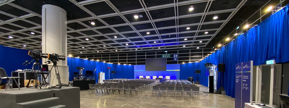 Rental fabrics by ShowTex add eco-friendly touch to international congress