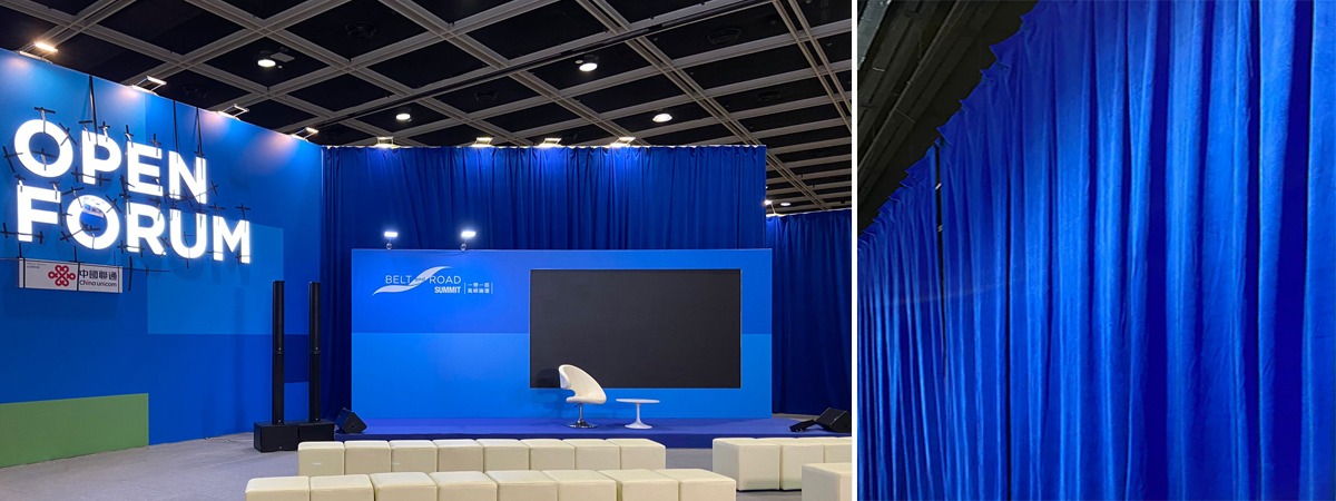 Rental fabrics by ShowTex add eco-friendly touch to international congress