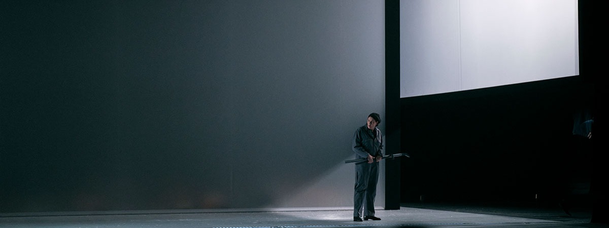 Backlit matte stage fabric for opera Fidelio