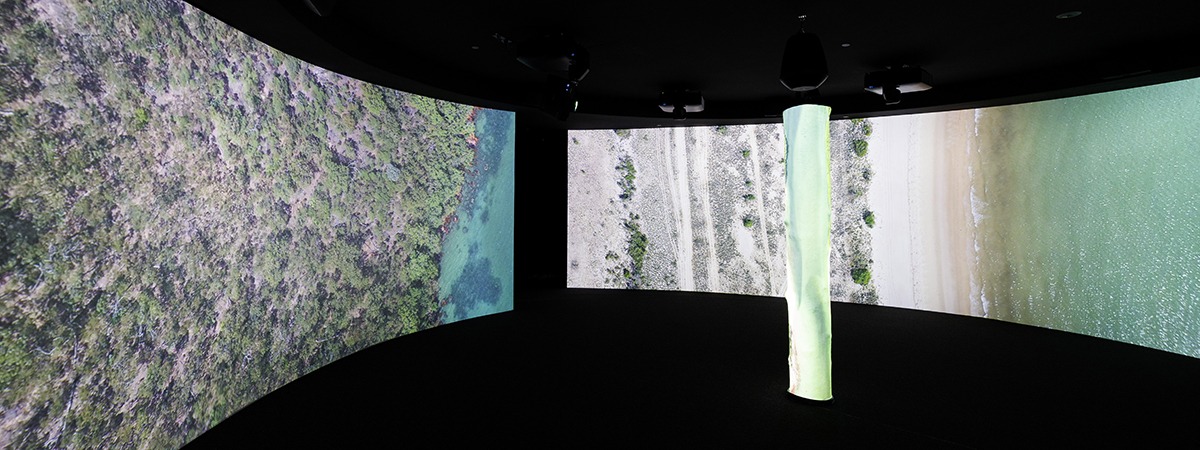 Shaped by the sea ft projections screens by ShowTex