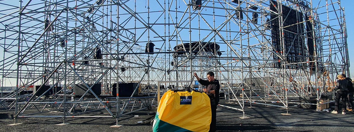ShowTex CarréTulle CS for Primavera Sound's Boiler Room stage