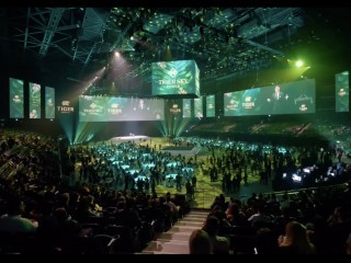 Front projection screens, diffuser fabrics and reveal systems for building reveal
