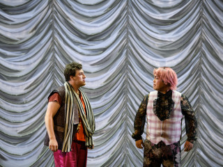 Austrian curtain backdrop for l'Occasione Fa il Ladro