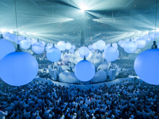 ShowTex Inflatable Projection Spheres at Sensation dance event