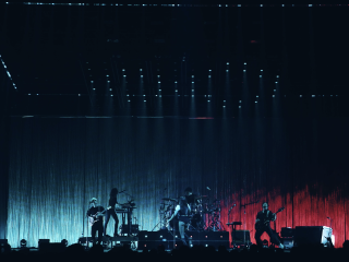 ShowTex Spirelli touring concert backdrop for Izia La Vitesse Tour