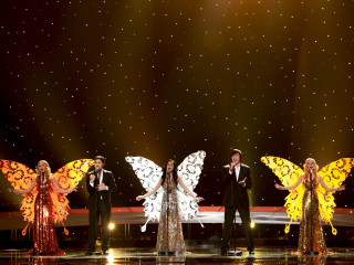 ShowTex ShowLED Chameleon backdrop for Eurovision 2010