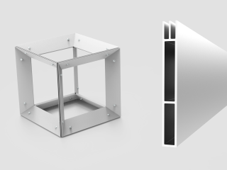 ShowTex Cube PrintFrame - aluminium frame