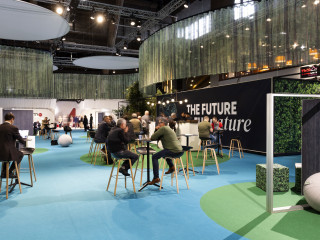 ShowTex Voile CS Print for Brussels Furniture Fair