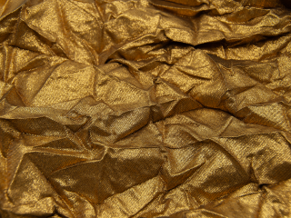 ShowTex Metallic Spark Heavy Crunch - creased glitter fabric
