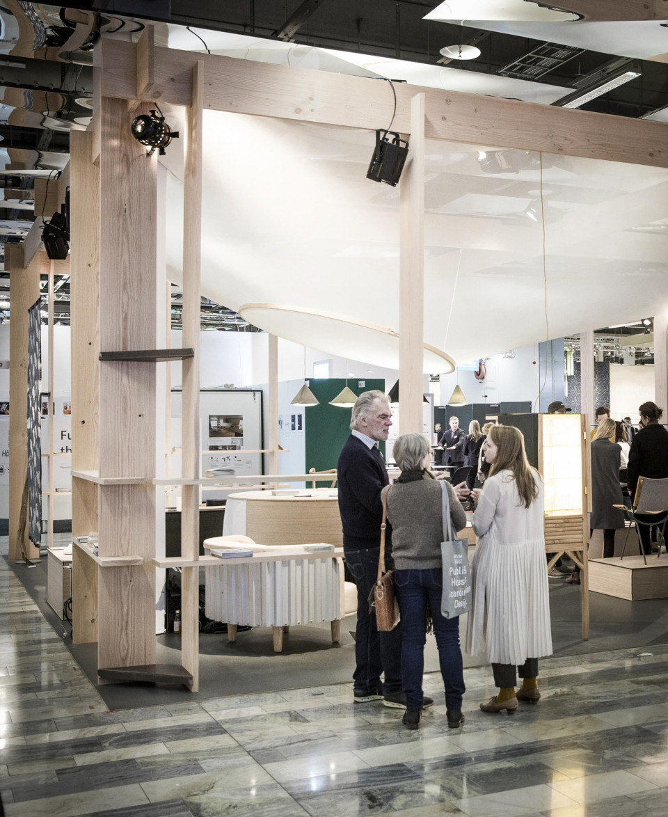 StretchTulle ceiling by ShowTex for Danish Design Makers