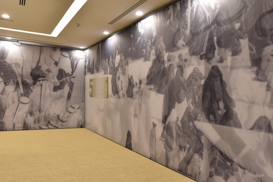 Printed event decorations at UAE National Day