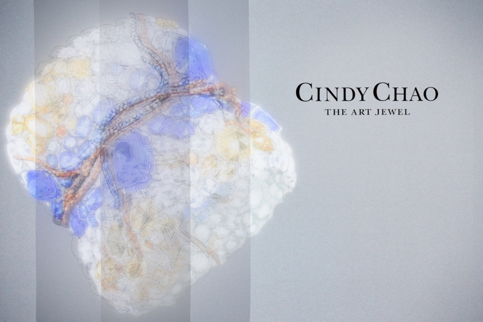 Exposition design with backlit muslin canvas walls and transparent sheers