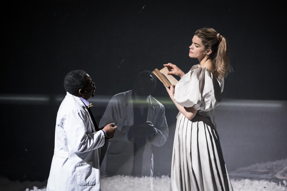 Immersive projections on theatre scrim