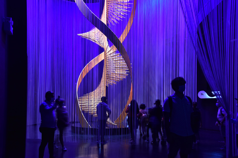 Immersive projections at world exposition Expo 2020 Dubai