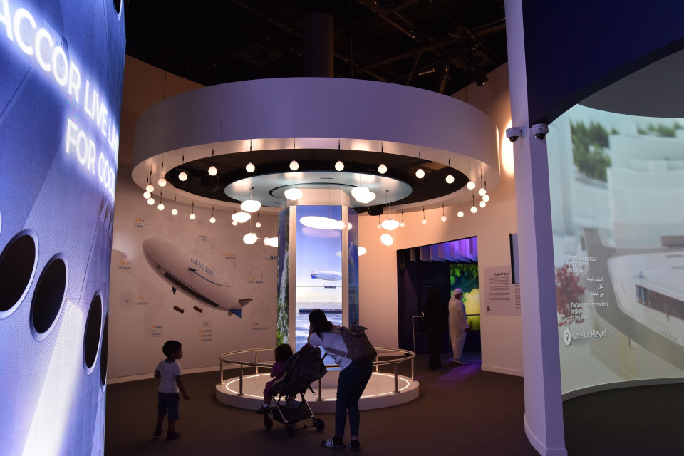 Immersive projections at world exposition Expo 2020 Dubai