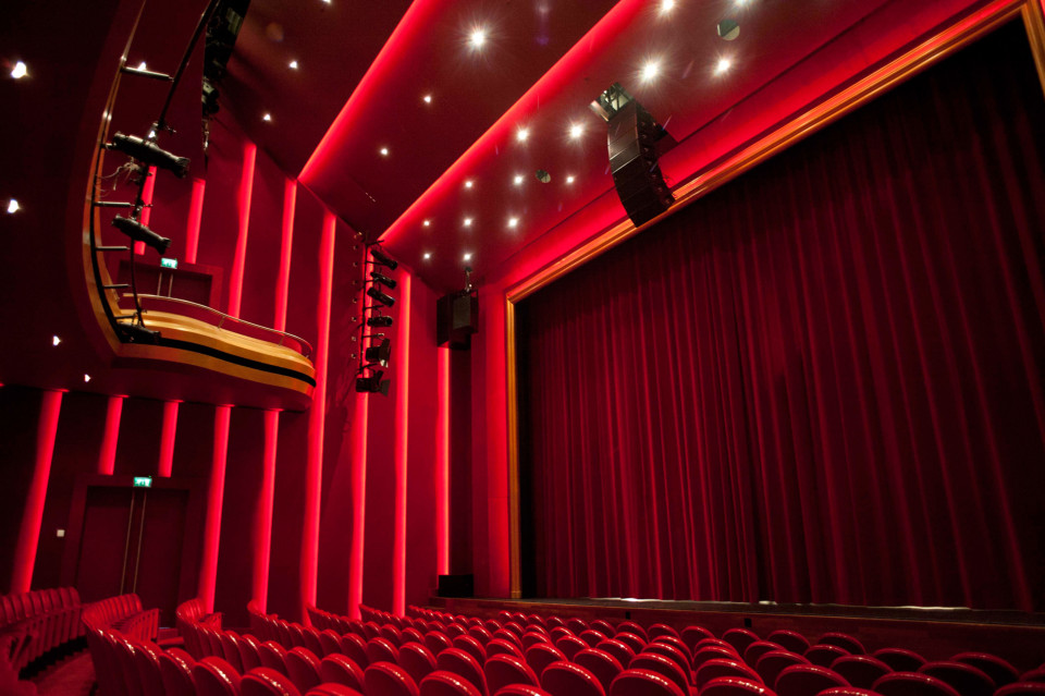 ShowTex Velours Gaudi, Wool Serge Panne, GobelinTulle, Filled Cloth, Molton for DeLaMar Theatre