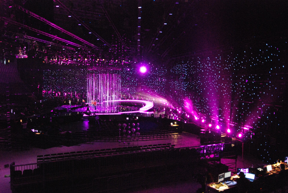 ShowTex Molton CS, ShowLED Chameleon, DekoSilk, DekoTaft, Choucroute Heavy, Kabuki 50, PolyStretch for Eurovision 2010