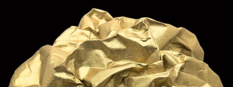 AluShape Glitter gold makes for great reflections.