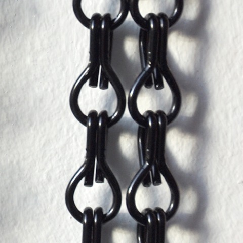 Black chain curtain