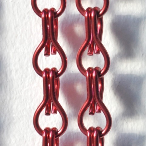 Red chain curtain