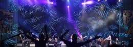 Led cheap video curtain