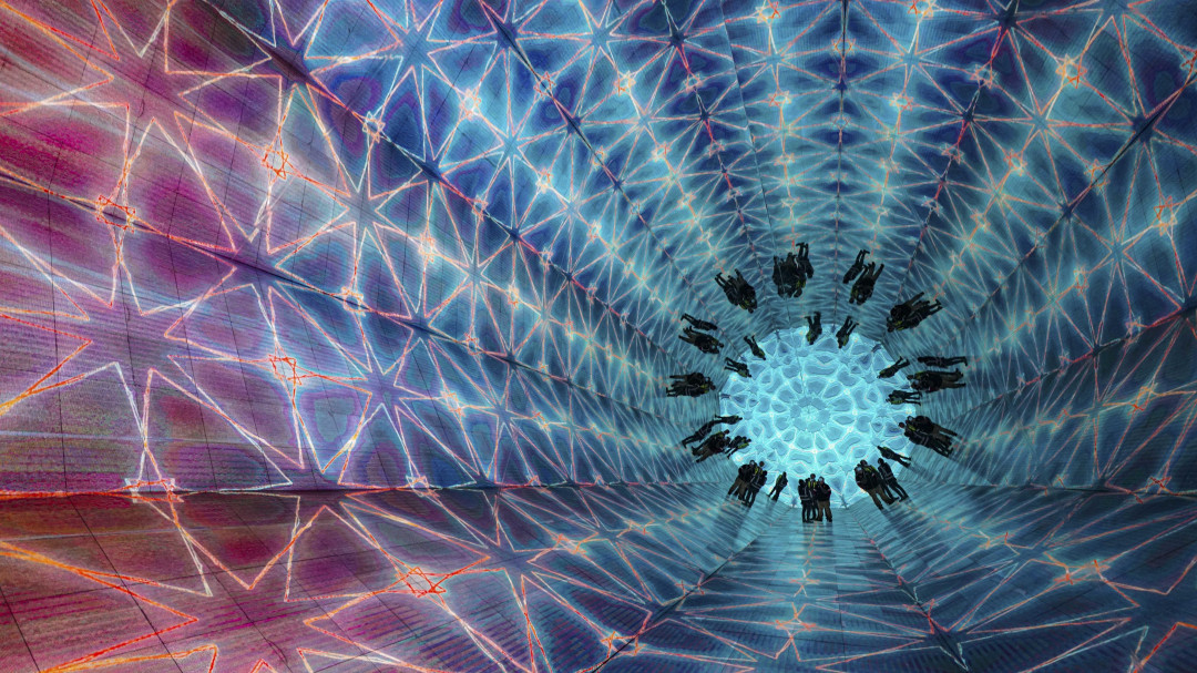 LEAPscape - mirror foil kaleidoscope