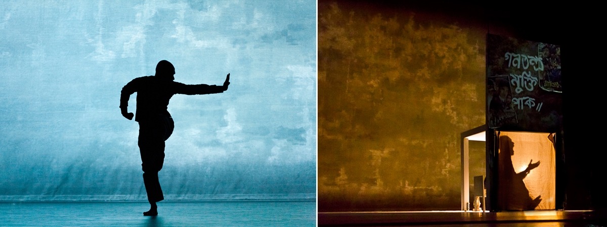 Richard Haughton DESH ft a giant hand-painted scrim backdrop by ShowTex