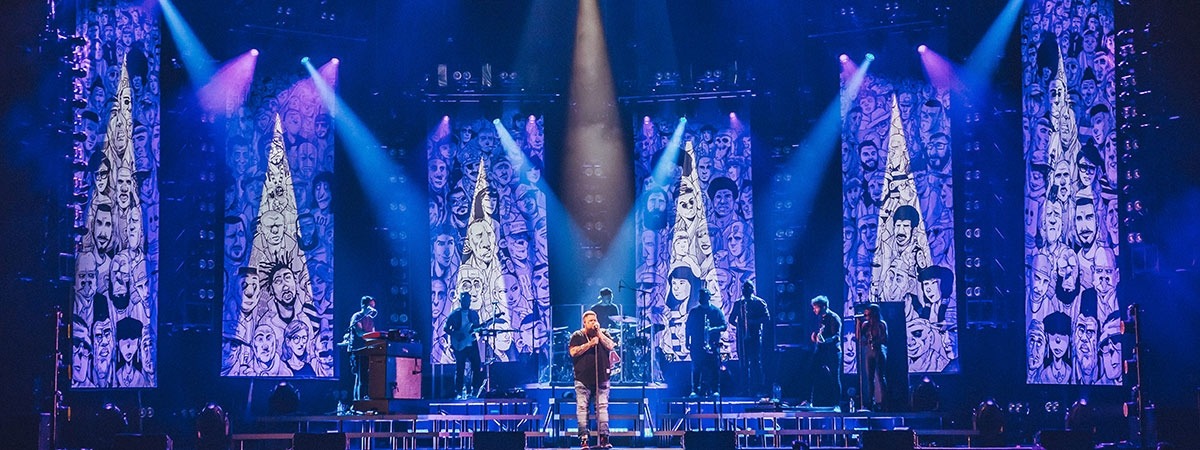 Luke Dyson Rag’n’Bone Man - printed backdrop