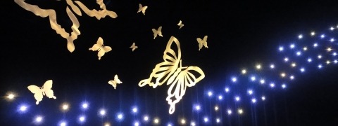 LED Integration - LED fabric @ Dubai International Film Festival, UAE LED integration in fabrics