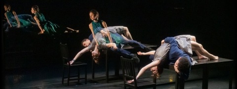 Yoko Seyama National Dance Company Wales GiantMirror installation - performance with mirrors